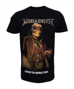 Megadeth Crush The World Tour T-shirt Black