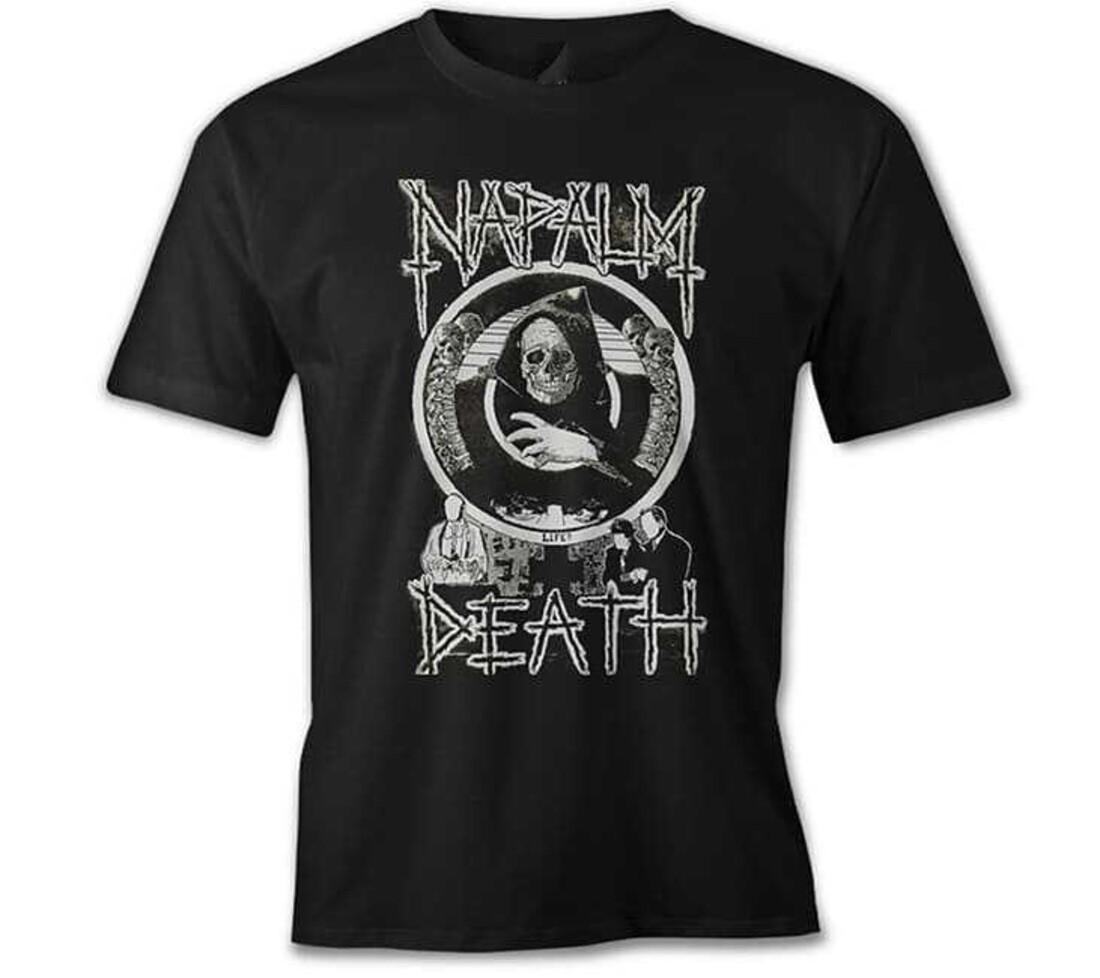Napalm Death Life T-shirt Black 1 napalm-death-life-tshirt-459
