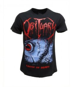 Obituary Cause of Death T-shirt Black