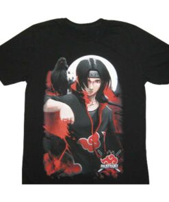 Naruto Itachi Anime T-Shirt Black