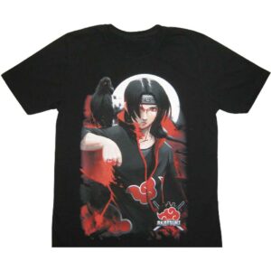 Naruto Itachi Anime T-Shirt Black