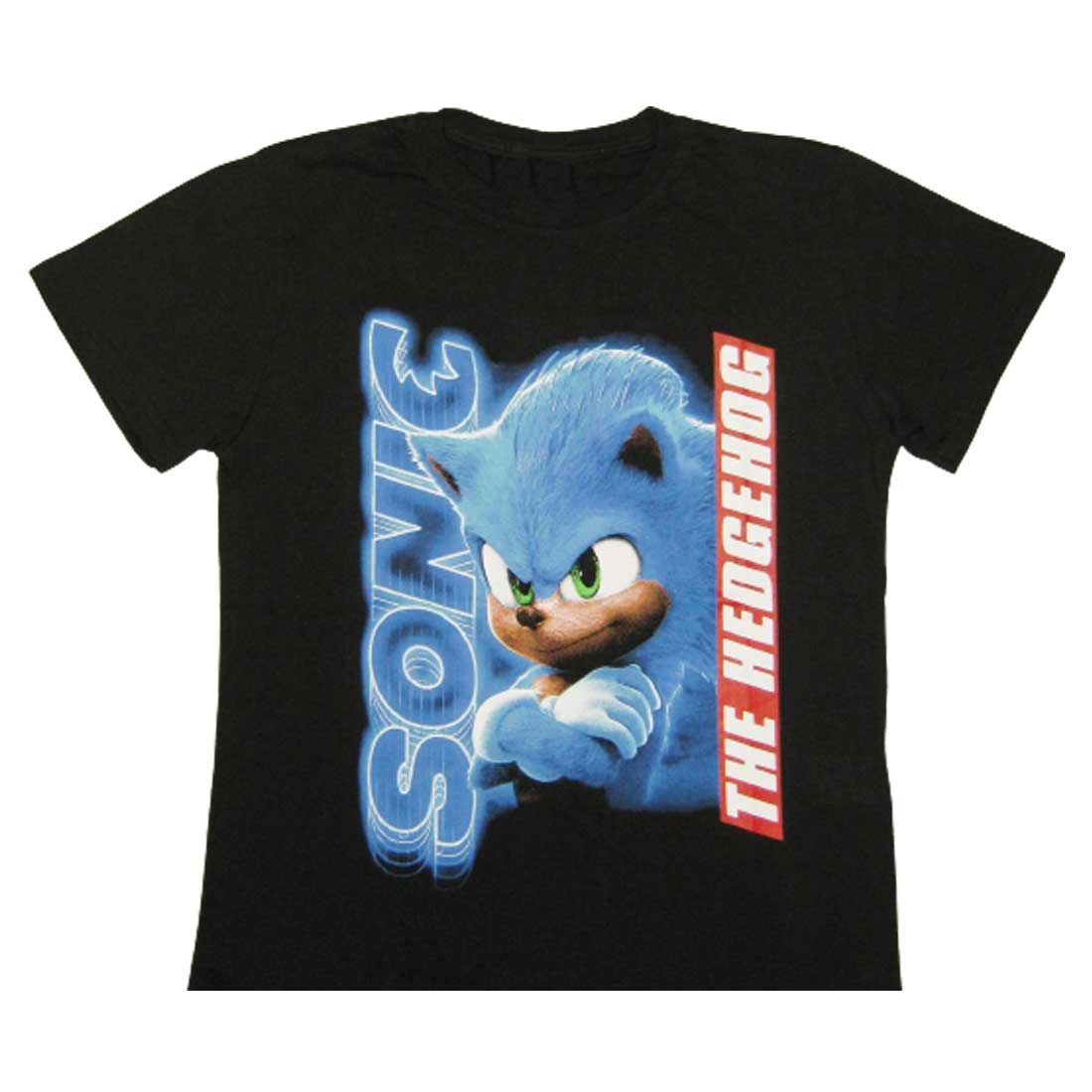 Sonic the Hedgehog παιδικό T-Shirt Black 1 Sonic the Hedgehog Anime T-Shirt Black