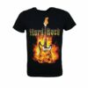 HARD ROCK Flame Guitar T-Shirt Black