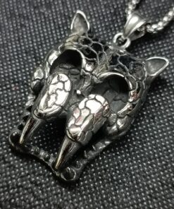 Stainless Steel Pendant 28cm - Κρεμαστό Λαιμού - Ancient Cat
